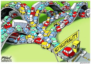Cartoonist Gary Varvel: Net Neutrality's internet traffic jam